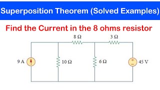 24a  Solved Examples on Superposition Theorem NEW [upl. by Donahoe138]