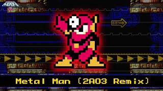 Metal Man Stage 8 Bit 2A03 Megaman 2 [upl. by Bittner]