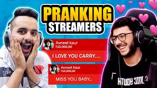 PRANKING your favourite YOUTUBERS amp STREAMERS  FTCarryMinati [upl. by Inge654]