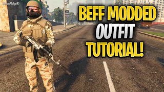 GTA 5 BEFF MODDED OUTFIT TUTORIAL CEO VEST GORKA JOGGERS LOGOS amp MORE BEFF MODDED OUTFITS 151 [upl. by Meador]