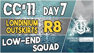 CC11 Daily Stage 7  Londinium Outskirts Risk 8  Low End Squad 【Arknights】 [upl. by Haynor780]