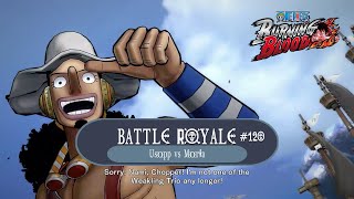 Battle Royale 120  The King of Snipers  Usopp vs Moria  One Piece  Burning Blood [upl. by Atteynek]