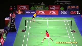 Badminton Highlights  PV Sindhu vs Wang Shixian  2014 World Championships WS QF [upl. by Etnoj]