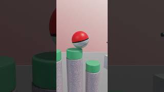 Motion graphics just for fun  Blender 3D rigid body [upl. by Liatnahs]