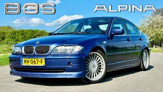 BMW ALPINA B3 S E46  REVIEW on AUTOBAHN [upl. by Annairba]