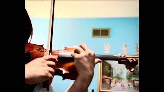 Violin Excerpt Overture Academy Festival Slow tempo with metronome mm358379 [upl. by Augustus215]