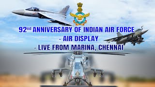 92nd Anniversary of INDIAN AIRFORCE atmanirbharbharat on 06102024  Chennai Marina Beach [upl. by Akym]