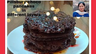 Choco pancake by Pillsbury pancake mix [upl. by Kamilah]