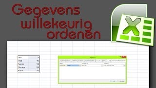 Cursus Excel Les 10 Gegevens willekeurig ordenen [upl. by Anrahs309]