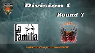 Atlasbasket  Div 1Round 7  LA FAMILIA vs ΑΝΑΛΩΣΙΜΟΙ [upl. by Eniloj]