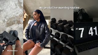 7am productive morning routine as a retired lazy girl  gym creating content and fashion nova haul [upl. by Liz]