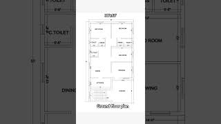 30x53 ground floor plan 1590 sqfthomeplan home housedesign shorts [upl. by Ecinreb]