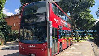 Rare FRV l Bus Route 316 l Cricklewood Bus Garage  North Kensington TEH1107 LK60 AYH [upl. by Ahsillek]