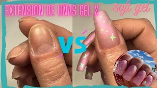 Como hacer extensiones de uñas con SOFT GEL en menos de 5 minutos 😱 GEL X DIY NAILS [upl. by Tatianna289]