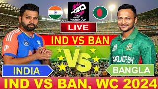 🔴Live India vs Bangladesh ICC T20 World cup Live  IND VS BAN  Cricket 19 [upl. by Aneahs]