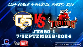 TORITOS DE CAYEY VS TITANS DE AIBONITO JUEGO 7SEPTIEMBRE24 [upl. by Yehus974]