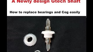 Replacing Gtech Airram Shaft Cogs and Bearing Introducing New Shafts [upl. by Adnaloy482]