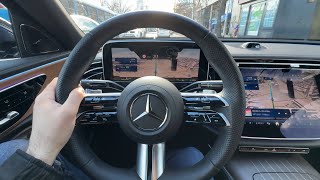 New MERCEDES EClass 2024  CRAZY AUGMENTED reality NAVIGATION amp HEAD UP display [upl. by Mycah]