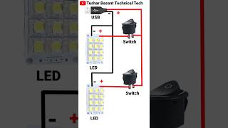 USB light Connection DIY Project shorts [upl. by Eirrahs]