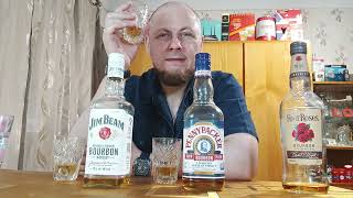 Обзор столкновение 🤜🤛 🇺🇲 Виски Jim Beam White Бурбон PennyPacker Бурбон Four Roses кто лутьше [upl. by Sothena462]