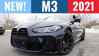 2021 BMW M3 Competition I NEW I Tanzanite I Review [upl. by Aunson627]