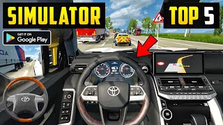 Top 5 Simulator Games For Android 2024 l car simulator games for android l car game [upl. by Melvin]