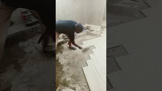 how to do herringbone tile flooring [upl. by Tirza]