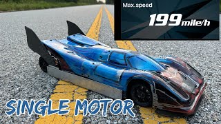 Rlaarlo Custom 110 199mph Single Motor Castle 1721 Onyx 9350 8s worldsfastest [upl. by Eioj486]