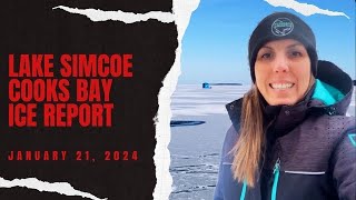 January 212024 Cooks Bay Lake Simcoe Ice Reporting [upl. by Eyar]