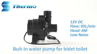 Booster Water Pump Builtin Bidet Toilet For Home Use [upl. by Kitty]