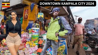 SHOCKING  Inside Downtown Kampala City Uganda 🇺🇬 2024 [upl. by Slein204]