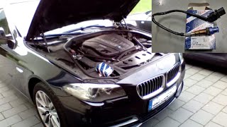 BMW 530d Lambda Sonde ersetzen  wechseln  F10  F11 xDrive [upl. by Llieno]