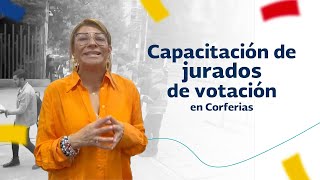 Capacitación de jurados de votación en Corferias [upl. by Hardin]