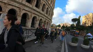 Rome Italy  Walking to the colosseum [upl. by Serdna]