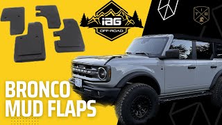 Ford Bronco Mud Flaps from IAG OffRoad [upl. by Nirihs]