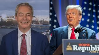 Nigel Farage relives Donald Trumps historic win [upl. by Vivica]