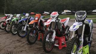 2019 Dirt Action 450 Enduro Shootout [upl. by Carolee]