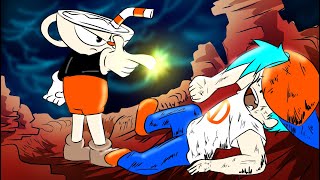 FNF Indie Cross Cuphead VS BF “SNAKE EYES x KNOCKOUT”  Friday Night Funkin’ FNF Animation [upl. by Neoma]