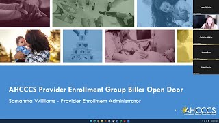 2nd AHCCCS Group Biller Open Door  03192024 [upl. by Emery]