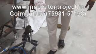 Bluetooth mobile control stroke therapy moving wheel chair with DC compressor new automobile project [upl. by Girhiny580]