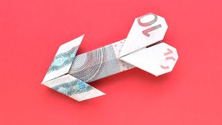 Origami HERZ UND PFEIL Geldgeschenk GELD FALTEN  Money HEART AND ARROW  Tutorial by Euro Origami [upl. by Yrogiarc]