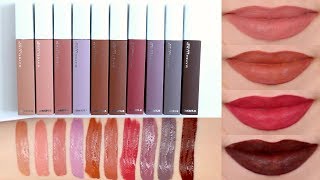 Maybelline Super Stay Matte Ink Unnudes Liquid Lipsticks  Review amp Lip Swatches [upl. by Herrod389]