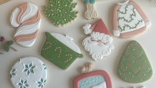 Christmas cookie decorating Vintage inspired designs  Christmas cookies [upl. by Evante79]