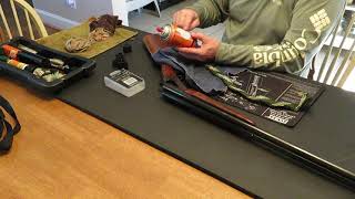 Savage Arms  Fox B  Series H  20 Gauge double barrel shotgun cleaning with a Boresnake [upl. by Htyderem]