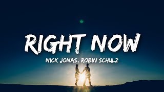 Nick Jonas Robin Schulz  Right Now Lyrics [upl. by Ennaj]