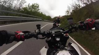 Ducati Hypermotard 1100 evo sp vs 821sp Val Trebbia [upl. by Olocin]