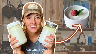 The EASY Way to Make Homemade Yogurt with fewer dishes [upl. by Nwahser]