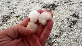 Hagelunwetter in BadenWürttemberg  LK Reutlingen und Göppingen  16052024 [upl. by Forster]