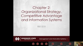 BIS 3233 Chapter 2  Organizational Strategy Competitive Advantage and Information Systems [upl. by Roger56]