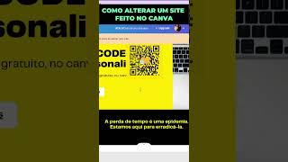 Como alterar um site feito no canva [upl. by Enomsed356]